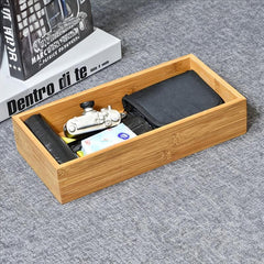 Adjustable Bamboo Cutlery Tray for Silverware and Knives