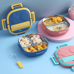 Stainless Steel Lunch Box Portable Durable Bento Box for Camping Picnics