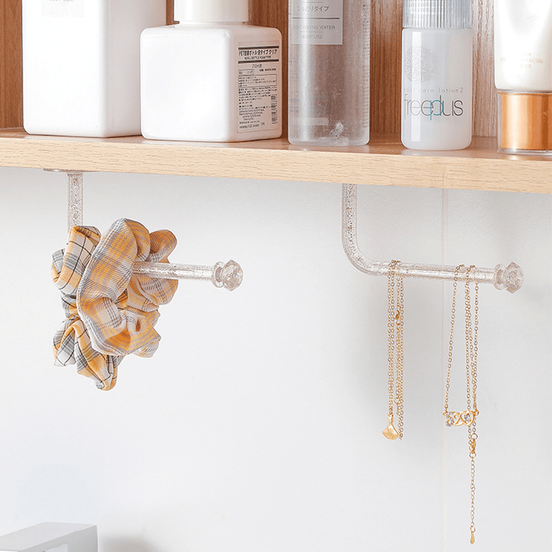 Leather Band Storage Hook Bathroom Jewelry Hair Hoop Hanger