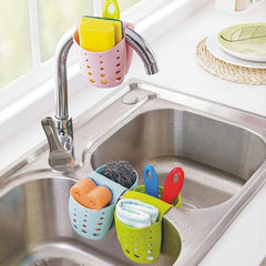 Saddle Drain Basket Kitchen Sink Sponge Rack Storage Rack