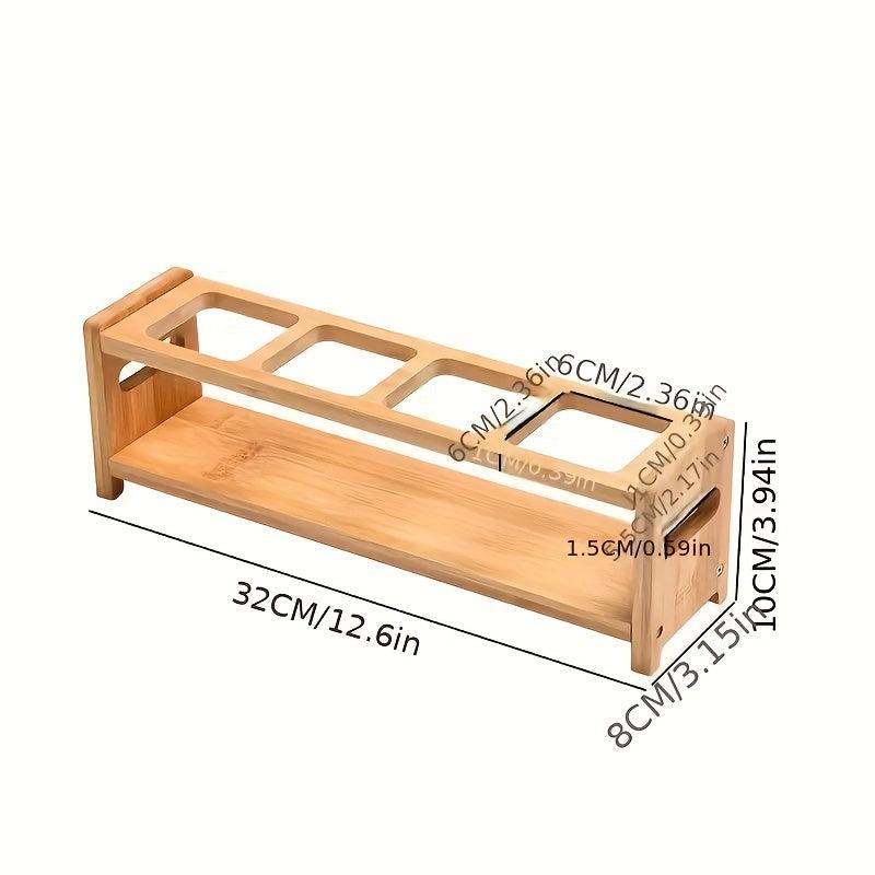 Wooden Spice Rack Kitchen Sponge Holder Multifunctional Kitchen Tools