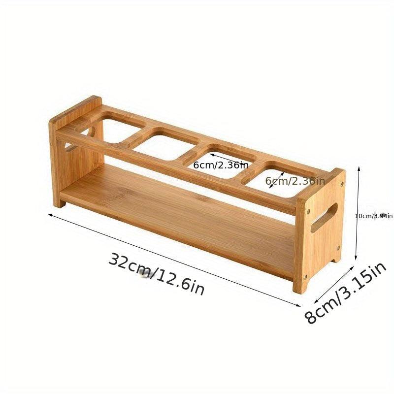 Wooden Spice Rack Kitchen Sponge Holder Multifunctional Kitchen Tools