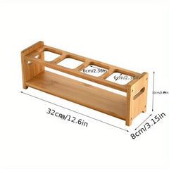 Wooden Spice Rack Kitchen Sponge Holder Multifunctional Kitchen Tools