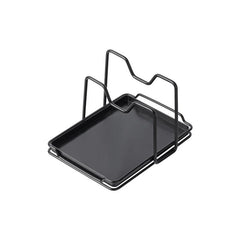 Pot Lid Holder Organizer Spoon Rest Countertop Storage Rack with Drip Tray