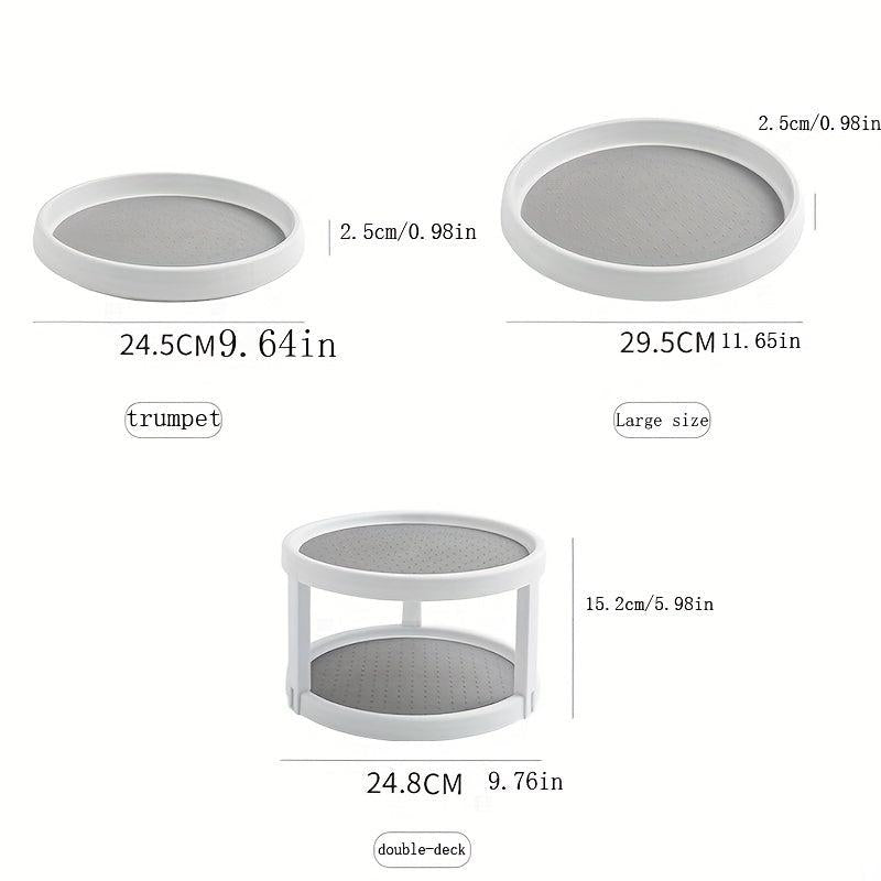 Kitchen Rotating Storage Rack Seasoning Condiment Organizer