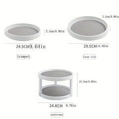 Kitchen Rotating Storage Rack Seasoning Condiment Organizer