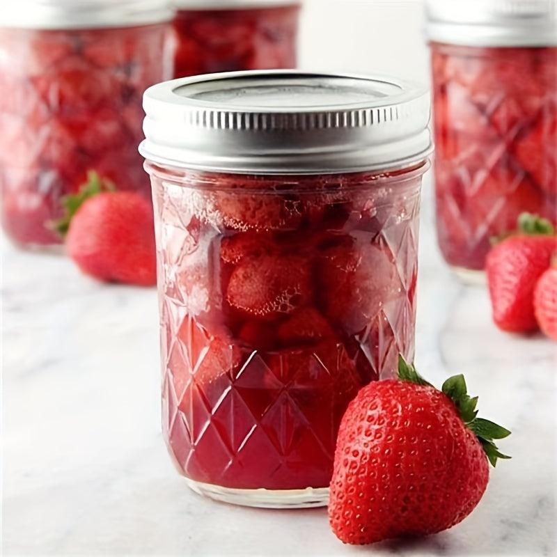 4pcs 16oz Wide Mouth Mason Jars Sealed Beverage Bottles for Fresh Keeping Box