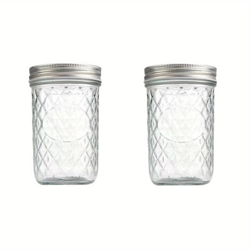 4pcs 16oz Wide Mouth Mason Jars Sealed Beverage Bottles for Fresh Keeping Box