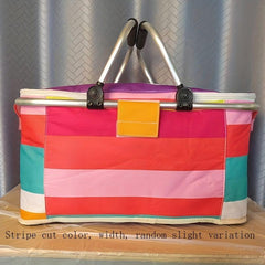 Foldable Picnic Bag Insulation Basket Aluminum Oxford Cloth Ice Bag