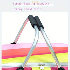 Foldable Picnic Bag Insulation Basket Aluminum Oxford Cloth Ice Bag