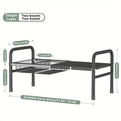 2-Tier Under Sink Tableware and Seasoning Rack