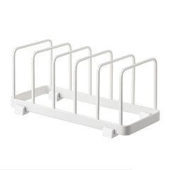 Efficient Dish Rack and Pot Lid Storage for Countertops