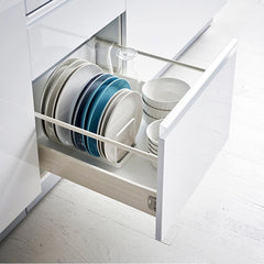 Efficient Dish Rack and Pot Lid Storage for Countertops