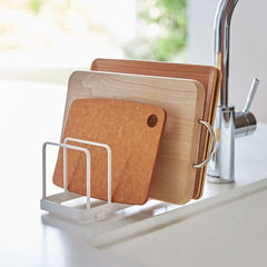 Efficient Dish Rack and Pot Lid Storage for Countertops
