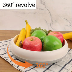 360 Rotating Kitchen Rack Fruit Spice Jar Holder Storage Tray