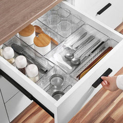 4pcs Stackable Food Storage Boxes Refrigerator Organizer With Handle