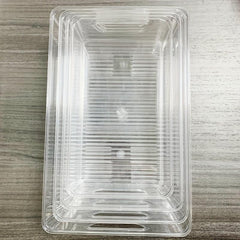 4pcs Stackable Food Storage Boxes Refrigerator Organizer With Handle