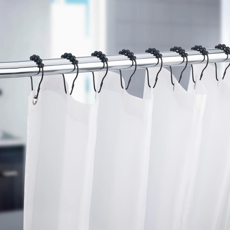 12pcs Stainless Steel Shower Curtain Hooks