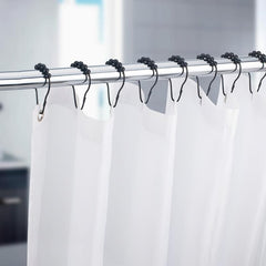 12pcs Stainless Steel Shower Curtain Hooks