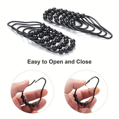 12pcs Stainless Steel Shower Curtain Hooks