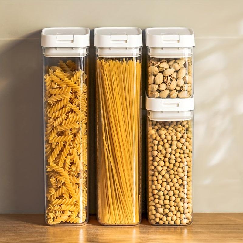 1Pc Food Storage Containers With Lids Candy Jars Transparent Sealed Fresh