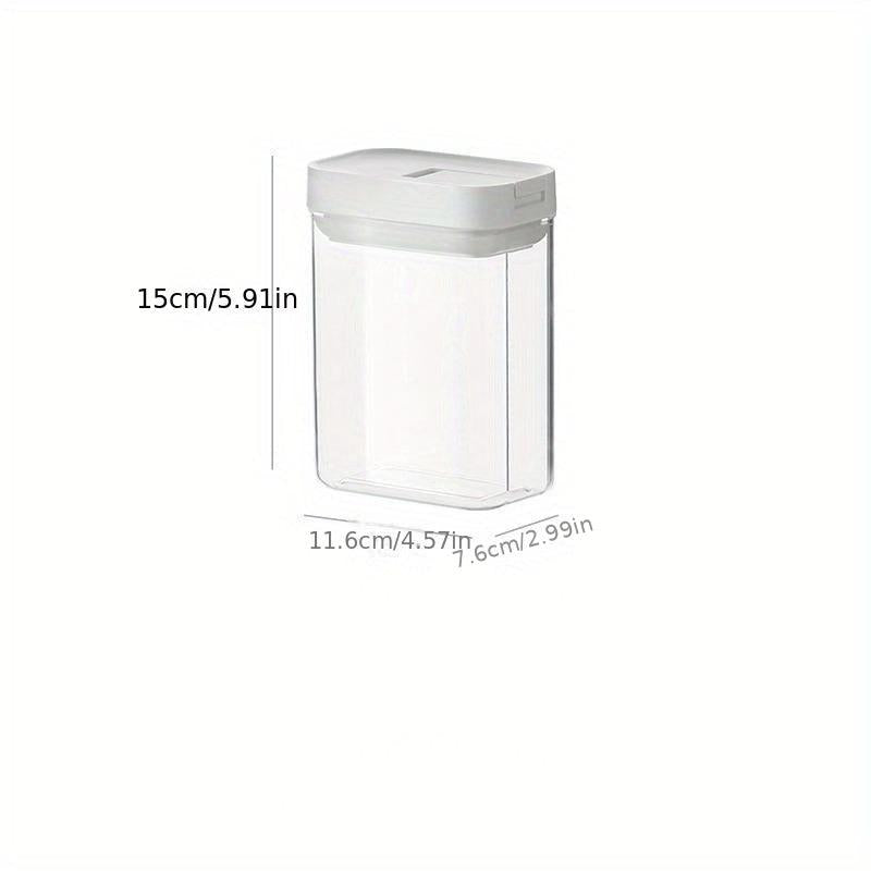1Pc Food Storage Containers With Lids Candy Jars Transparent Sealed Fresh