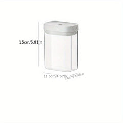 1Pc Food Storage Containers With Lids Candy Jars Transparent Sealed Fresh
