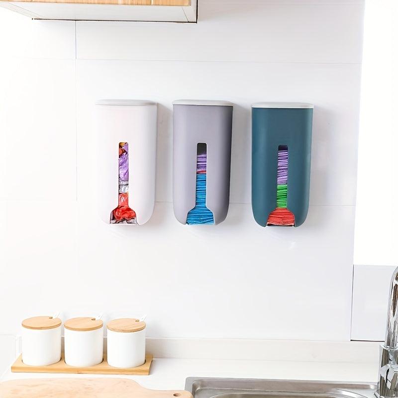 Garbage Bag Storage Rack Wall Hanging Plastic Trash Bag Holder Dispenser