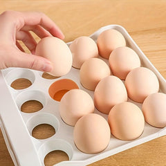 32 Grids Transparent Egg Storage Box Double Layer Fresh Keeping Tray