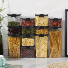 Clear Sealed Jars Airtight Food Storage Containers