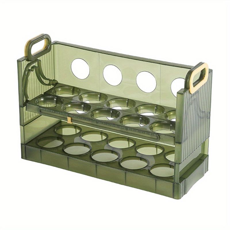 Large Capacity Egg Holder for Refrigerator with Handle