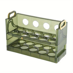 Large Capacity Egg Holder for Refrigerator with Handle