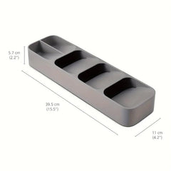 Kitchen Drawer Spoon Fork Organizer Cabinet Storage Rack Utensil Divider Tray