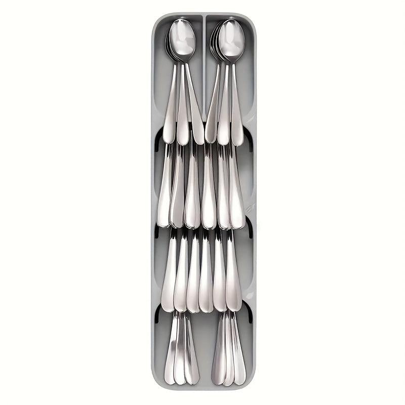 Kitchen Drawer Spoon Fork Organizer Cabinet Storage Rack Utensil Divider Tray
