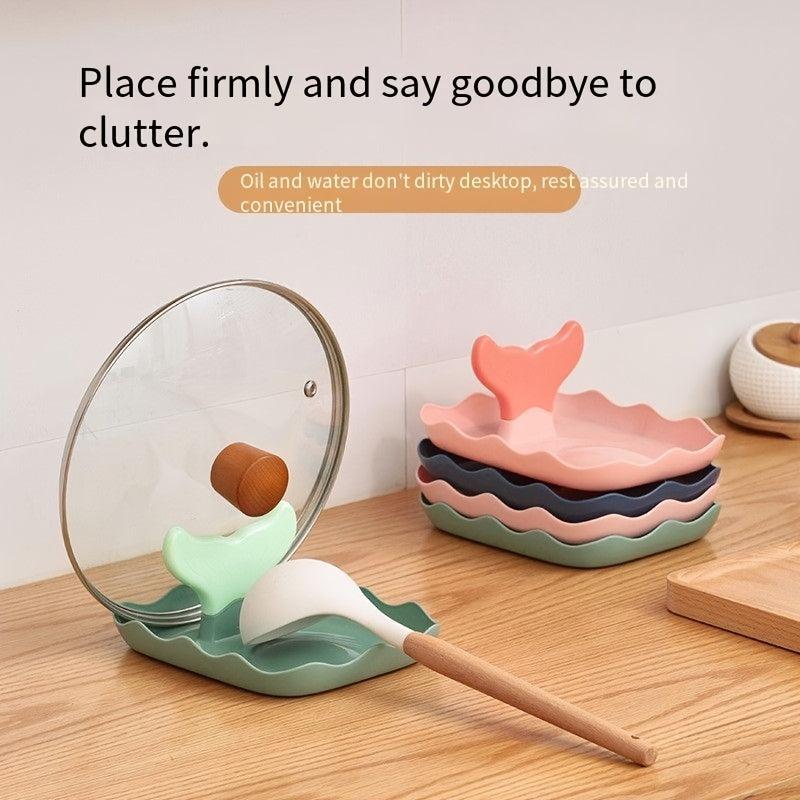 Kitchen Organizer Rack for Soup Spoon, Chopsticks, Pot Cover, and Chopping Board