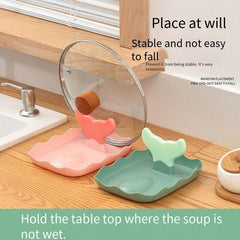 Kitchen Organizer Rack for Soup Spoon, Chopsticks, Pot Cover, and Chopping Board