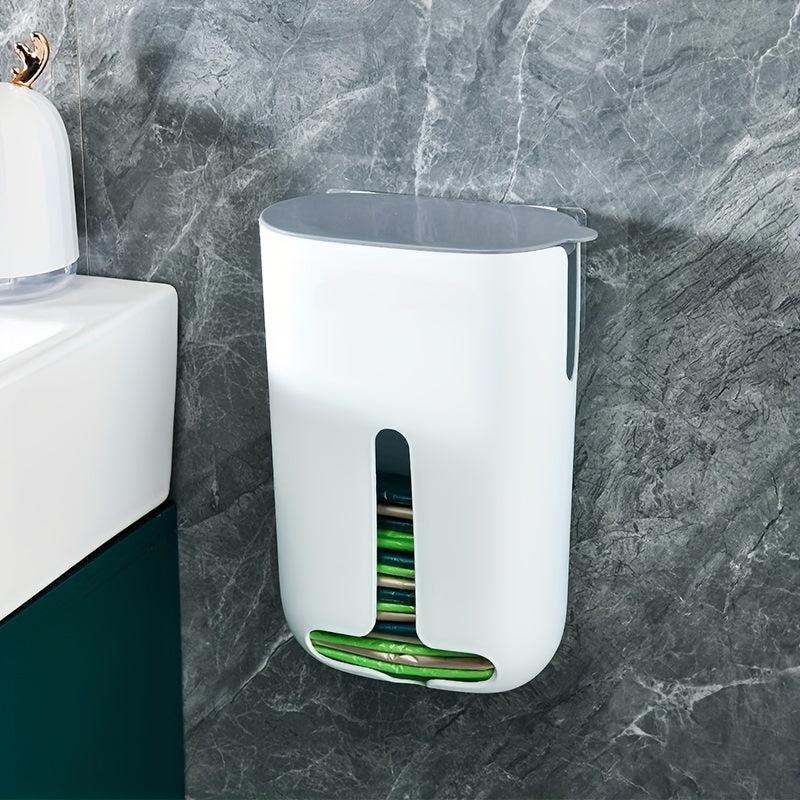 Wall Mounted Garbage Bag Storage Box Organize and Dispense Kitchen Bags