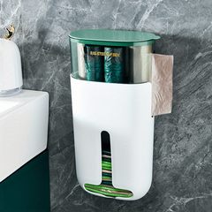Wall Mounted Garbage Bag Storage Box Organize and Dispense Kitchen Bags