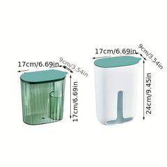 Wall Mounted Garbage Bag Storage Box Organize and Dispense Kitchen Bags