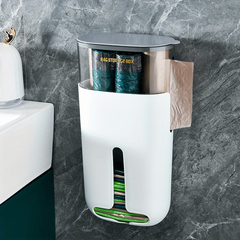 Wall Mounted Garbage Bag Storage Box Organize and Dispense Kitchen Bags