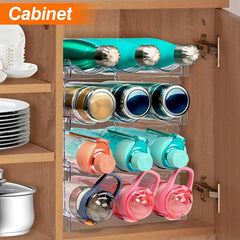 Stackable Cup Organizer for Cabinet Plastic Tumbler Travel