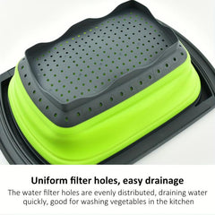 1pc Foldable Telescopic Drainer Colander Basket