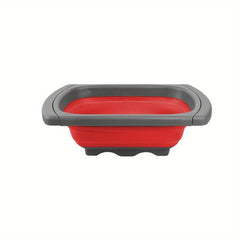 1pc Foldable Telescopic Drainer Colander Basket