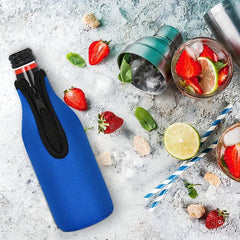 2pcs Neoprene Beer Bottle Cooler Cover - Insulation for Hot and Cold Beer