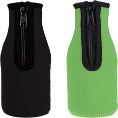 2pcs Neoprene Beer Bottle Cooler Cover - Insulation for Hot and Cold Beer