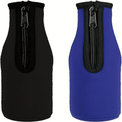 2pcs Neoprene Beer Bottle Cooler Cover - Insulation for Hot and Cold Beer