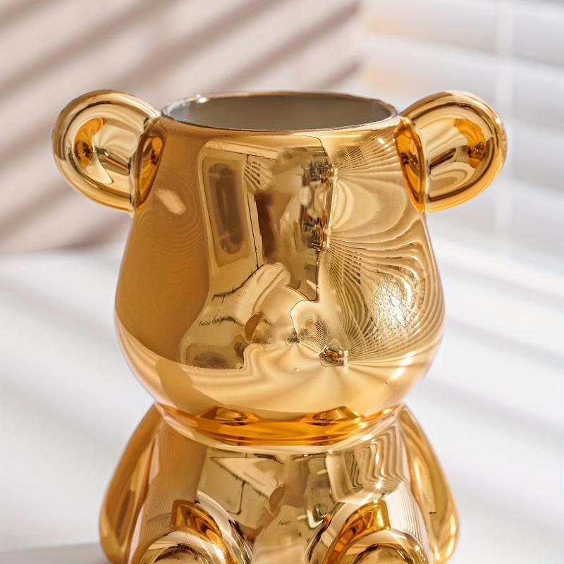 Bear Shaped Storage Jar for Stylish Cutlery Organization