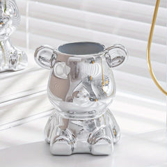 Bear Shaped Storage Jar for Stylish Cutlery Organization