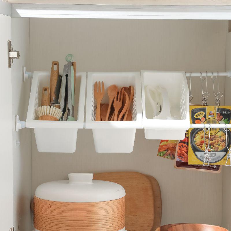 Telescopic Rod Kitchen Retractable Storage Rod