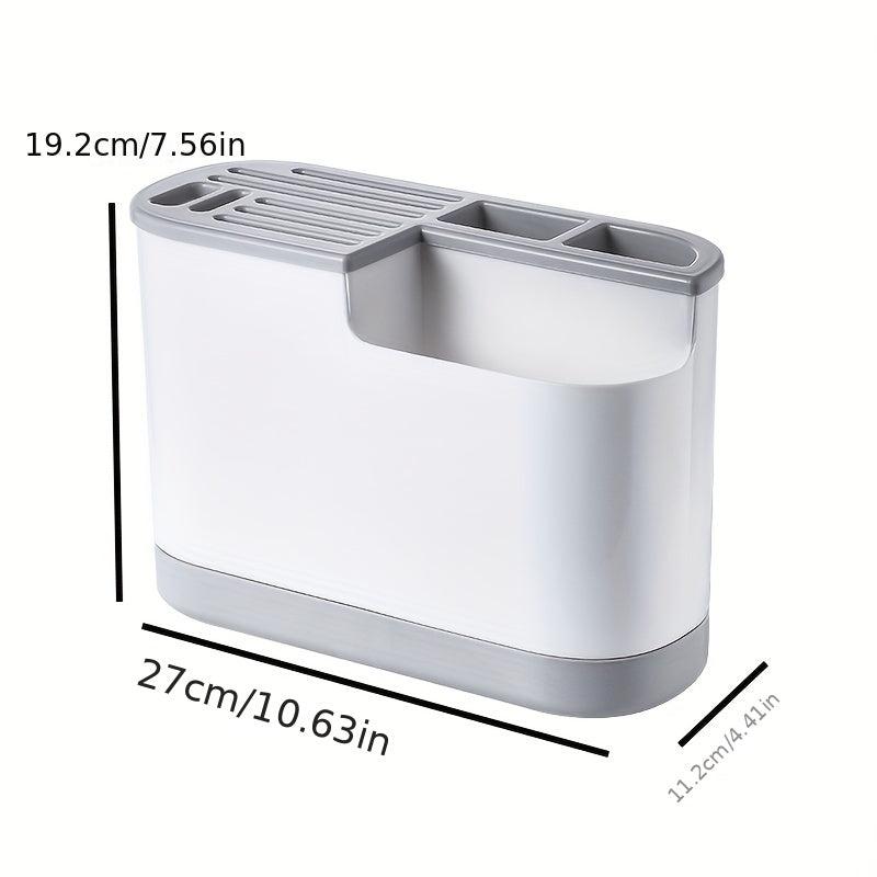 Kitchen Holder with Pot Cover Chopstick Holder Drain Rack and Drip Tray